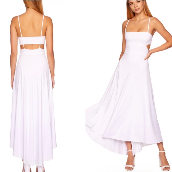 Susana Monaco thin strap open back highlow dress - Picture 1 of 12